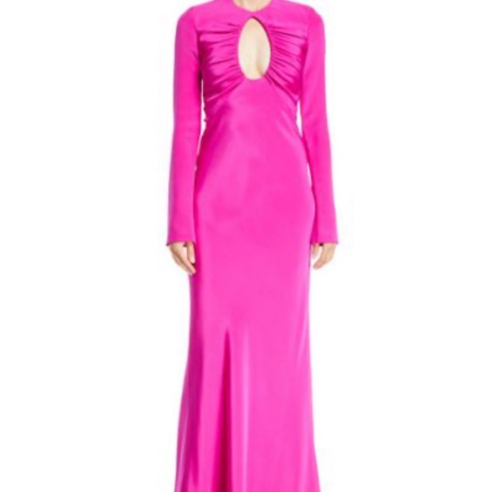 cushnie et ochs bell sleeves gown with circular - Picture 1 of 16